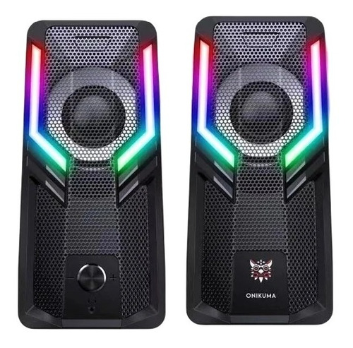 Parlantes Gamer Onikuma G6 Rgb Pc Notebook