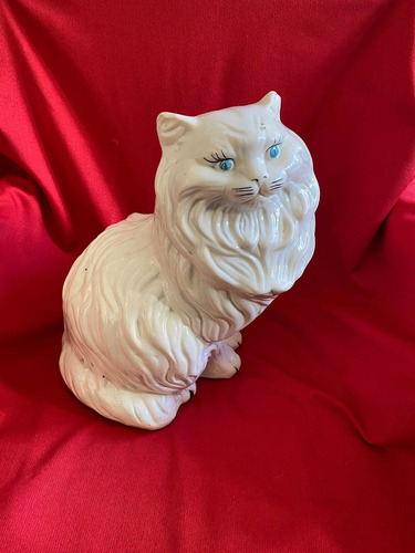 Gato De Porcelana Mexicana Arte Escultura Antigüedades