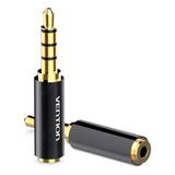 Adaptador P2 P3 (3,5mm)fone P1 (2,5mm) 4 Vias Fone Microfone