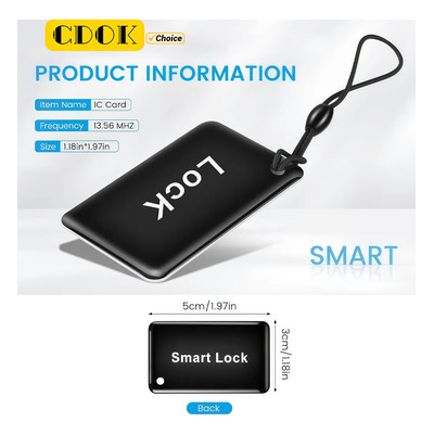10pcs Tarjeta Ic Para Cerradura Inteligente, 13,56 Mhz