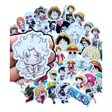 Set 50 Stickers One Piece, Luffy Laminado, Pegatinas 