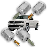 Kit 4x Motores De Trava Amarok Engrenagens Ferro + Plástico