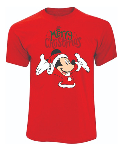 Camisetas Navideñas Navidad Mickey Mouse Merry Christmas