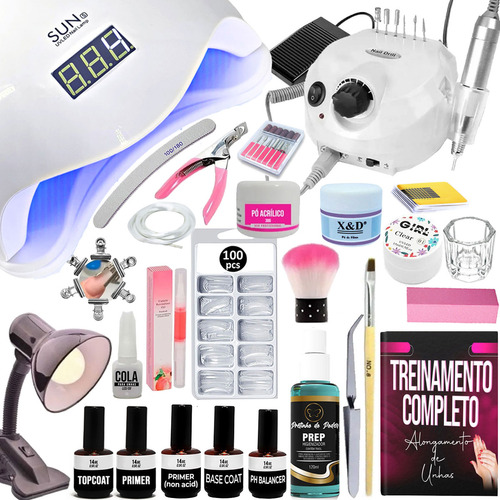 Kit Unha Gel Iniciantes + Curso 40 Video Aula C/ Certificado