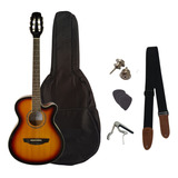 Kit Violão Nylon Strinberg Ve30c Eletroacústico