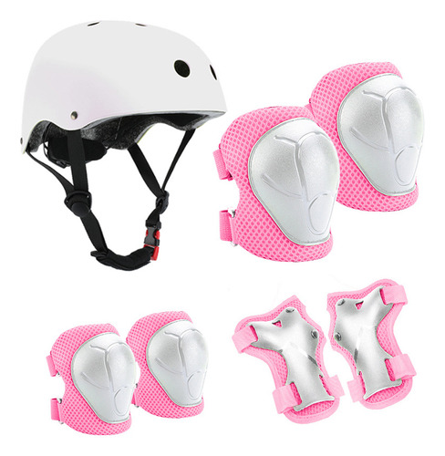 Conjunto De Casco, Rodilleras Y Coderas Para Niños, 7 Piezas