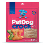 Biscoito Petisco Cães Petdog Crock Mix 25 G Vitaminas Shitzu