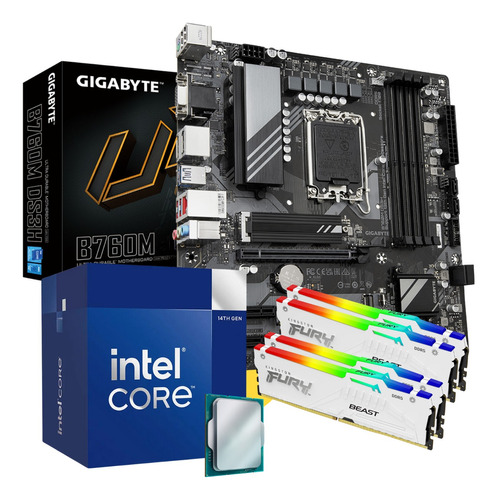 Combo Actualización Pc Gamer Core I7 14700f B760 128gb Ddr5