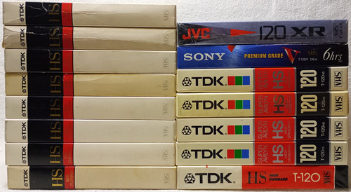 Lote 15 Videocassettes Vhs Grabados Tdk