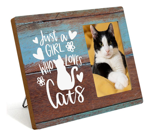 Marco De Fotos Personalizado Para Mama Y Gato.