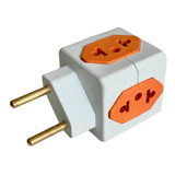 Adaptador De Tomadas Benjamim Cubo 4 Entradas Universal 10a