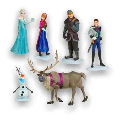 Set 6 Frozen Anna Elsa Hans Kristoff Sven Olaf
