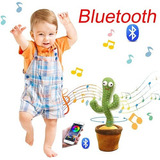 Juguete De Peluche De Cactus De Baile Bluetooth Recargable