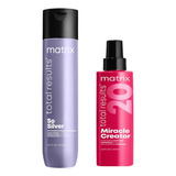 Shampoo Silver  X300 Ml Matrix + Spray Miracle Creator 190ml