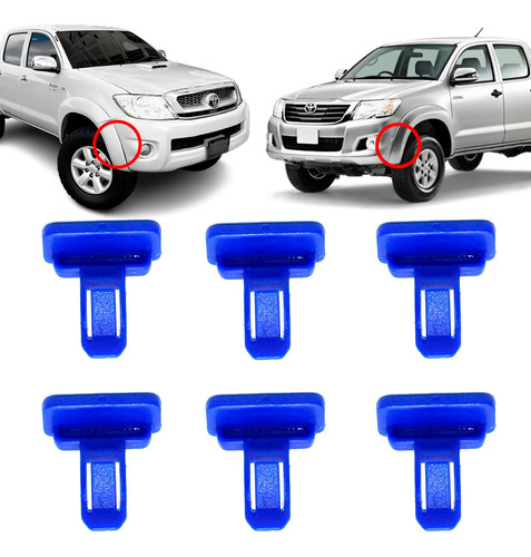 Kit Clips Extension Buches Parachoque De Toyota Hilux Kavak Foto 6