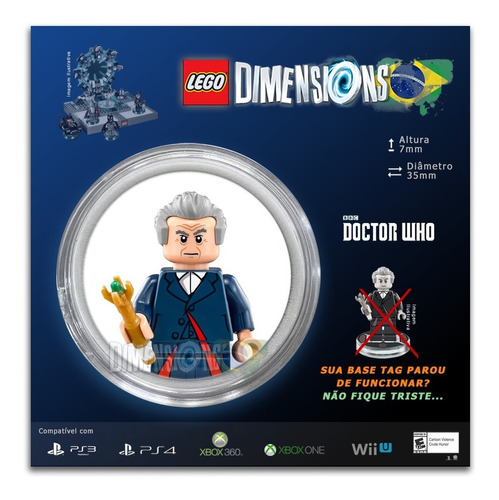 Tag Dr Who Lego Dimensions (compatível 71204 Level Pack)