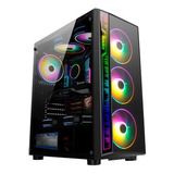 Gabinete Gamer Huntkey Gs500r 4 Ventiladores Rgb Programable