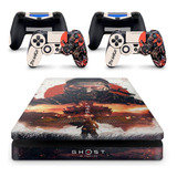 Skin Adesivo Protetor Ps4 Slim Ghost Of Tsushima Jin Sakai