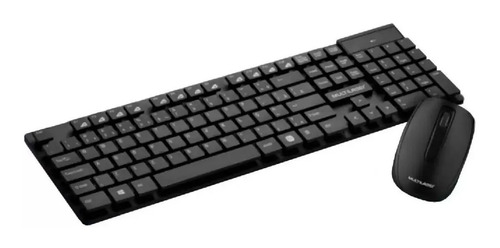 Kit Teclado E Mouse Wireless C/ Teclas Flutuantes Multilaser