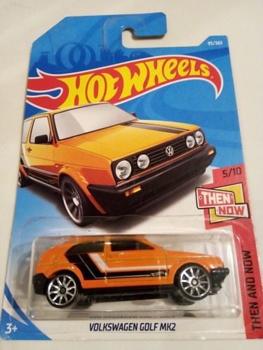 Hot Wheels | 2017 | Volkswagen Golf Mk2 Anaranjado 