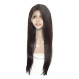 Peruca Front Lace Plus De Cabelo Humano, 60cm, Lisa