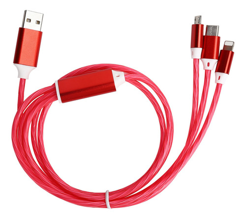 Cable De Carga Usb Multi 3 En 1 Cable De Cargador Que Fluye