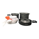 Marmita 6 Personas Mochilero Camping Set Cocina 20pz Broksol