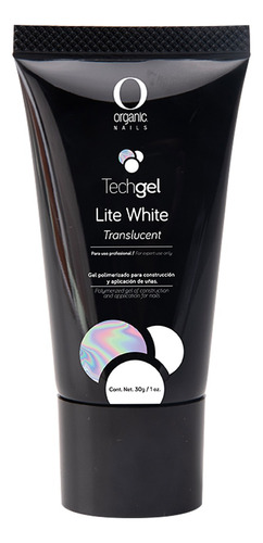 Polygel Lite White Base Traslucido Organic Nails Techgel 30g