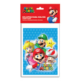 Bolsita Para Dulces Mario Bros (plastico Pq C/25 Pz)