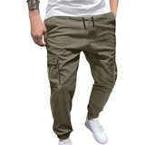 Pantalones Tipo C Para Hombre, Tipo Cargo, Elásticos Con Múl