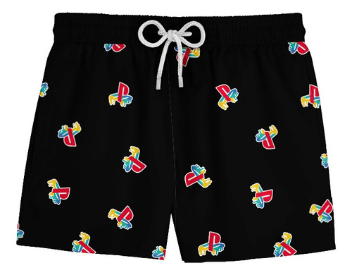 Short Bermuda Masculino Playstation Logo Video Game Jogo 397