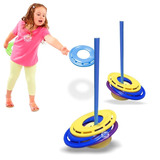 Juego Embocar Doble Lanzar Punteria Frisbee Aros Niños P