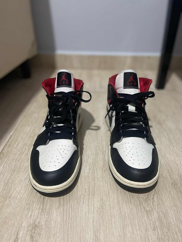 Tênis Nike Air Jordan Original Preto Branco E Vermelho