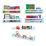 Combo 6 Prateleiras Decorativas Quarto Infantil Nicho Livros