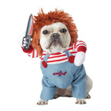 Fantasia Cosplay De Halloween Pets Dog Deadly Doll Chucky
