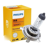 Lampara Philips 12342c1 Luces H4 12v 60/55w