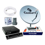 Kit Century Parabólica Digital Ku Midia 60cm Box Midiabox B7