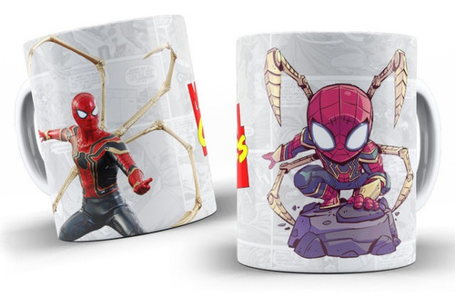 Taza Personalizada De Marvel - Spiderman - Cerámica