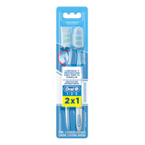 Cepillo De Dientes Oral-b 123 Antibacterial Medio Pack X 2 Unidades