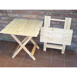 Mesa Matera Plegable De Madera Mesas Somos Fabricantes 50x50