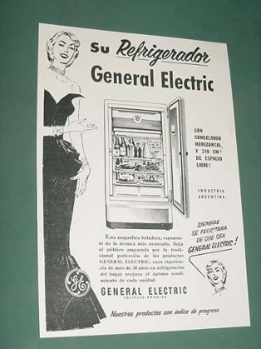 Publicidad Refrigerador General Electric Indice De Progreso