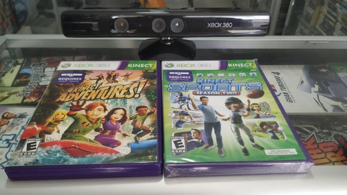 Kinect Xbox 360 Con Kinect Aventures Y Kinect Sports 2 