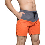 Traje De Baño De Pantalones Cortos Playa Casual Para Hombre