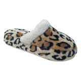 Pantufla Mujer, Polar Soft Leopardo, Gomon!!!