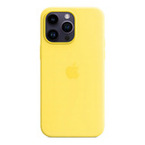 Funda Original Apple Silicona Magsafe iPhone 14 Pro Max Amarilla Canary Yellow