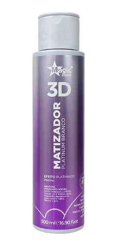 Gloss Matizador 3d Platinum Branco - Efecto Platinado  500ml