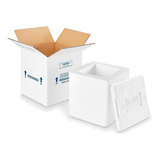 Kit De Cajas Con Espuma Aislante - 15x13x17cm - 8/paq