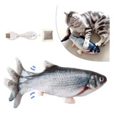 Pescado Juguete Mascotas Con Movimiento Usb Gatos