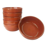 Cazuela Esmaltada Apilable Terrina Terracota 14cm Barro Color Marrón