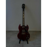 Combo EpiPhone Sg Guitarra-amplificador-estuche Y Accesorios